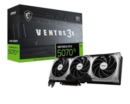 MSI Geforce RTX 5070 Ti 16GB GDDR7 256-Bit Memory Ventus 3X OC Graphic Card
