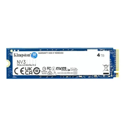 Kingston NV3 4TB M.2 2280 NVMe SSD PCIe 4.0 Gen 4x4 Up to 6000 MB