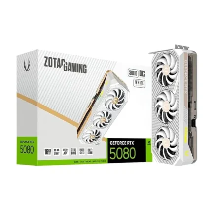ZOTAC Gaming GeForce RTX 5080 Solid OC Graphics Card - White Edition 16 GB