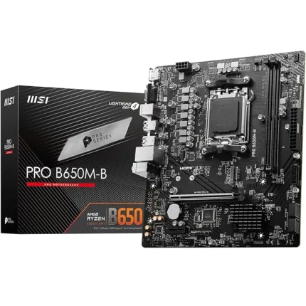 MSI PRO B650M-B Motherboard, Micro-ATX - Supports AMD Ryzen 7000 Series Processors, AM5 - DDR5