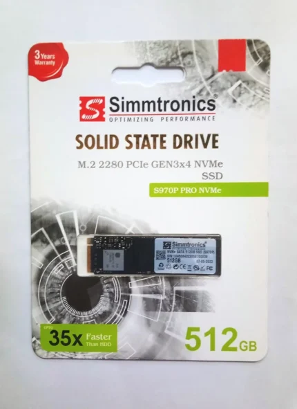 Simmtronics 512GB M.2 2280 PCIe GEN3X4 NVMe SSD