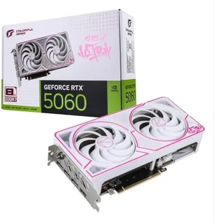 Colorful GeForce RTX 5060 Ultra DUO -I Game OC 8GB- Graphics Card (White)