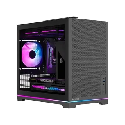 Ant Esports Box C Air V2 Mini-Tower Gaming Cabinet - Black