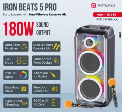 PORTRONICS IRON BEATS 5 Pro