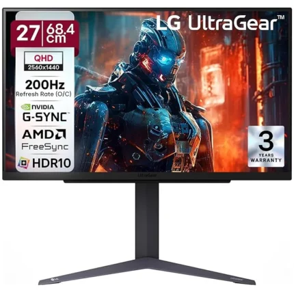 LG 27GS75Q 68.47 cm (27 Inch) Ultragear QHD (2560x1440) IPS Gaming Monitor w/ 180Hz (O/C 200Hz)