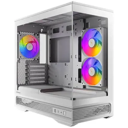 Antec C2M ARGB White Micro-ATX Case | 270° Panoramic Glass View